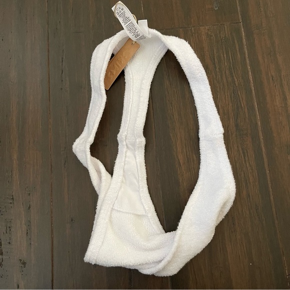 Skims Terry Cloth Thong in Marble size M - Picture 8 of 12